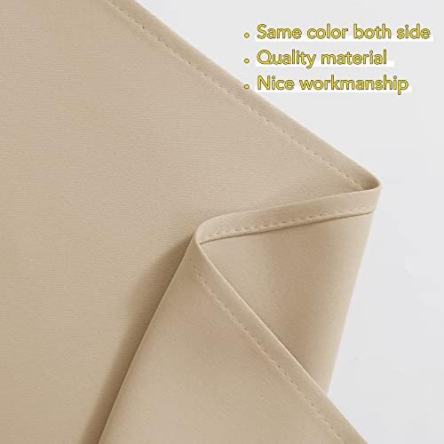 NICETOWN Room Darkening Rod Pocket Kitchen Tier Curtains - Tailored