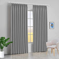 Niyati Blackout Pinch Pleat Curtains for Living Room Natural Thermal