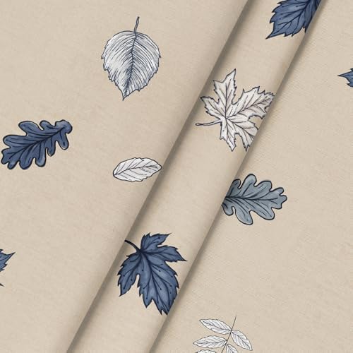 Horaldaily Fall Tablecloth 90 x 90 Inch Round Autumn Harvest Blue