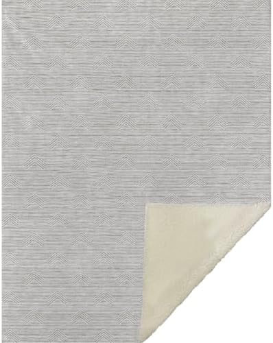 Addison Rugs ASB910 Taupe 50" x 70" Oversized Sherpa Throw Blanket