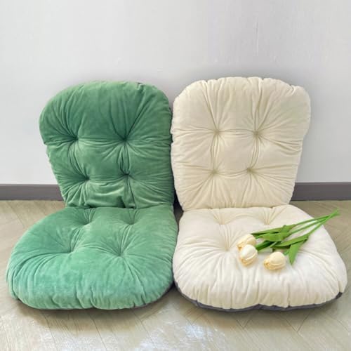 White Seat Cushion - 17 * 17 Inch, Soft Office & Indoor Rocking Chair