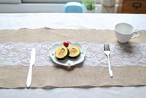 Daesar Table Runner 12x108 Inch, Table Runner Linen Christmas Khaki