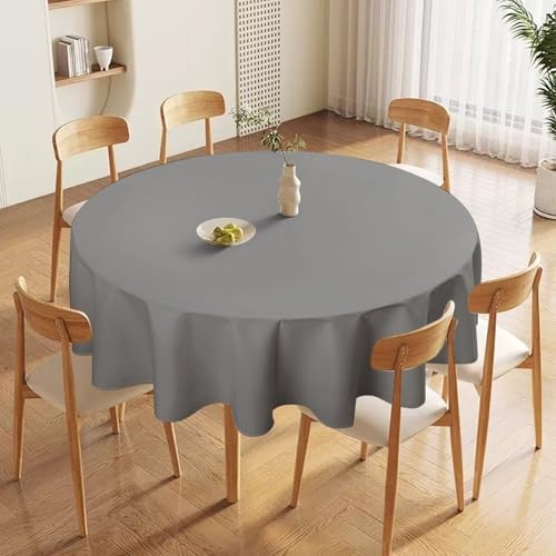 Gray Tablecloth Washable Dinng Table Covers Decorative for Kitchen &