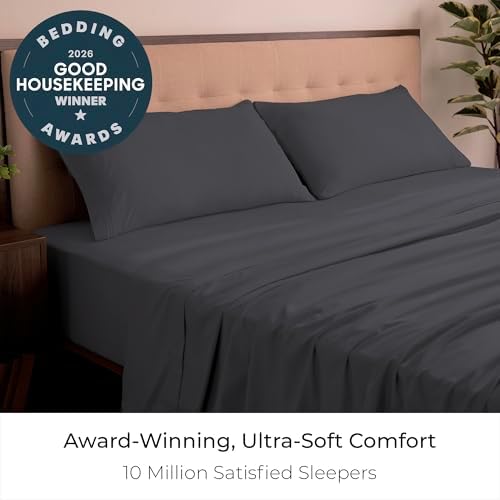 Mellanni Iconic 4-Piece Bed Sheet Set, 16" Deep Pocket