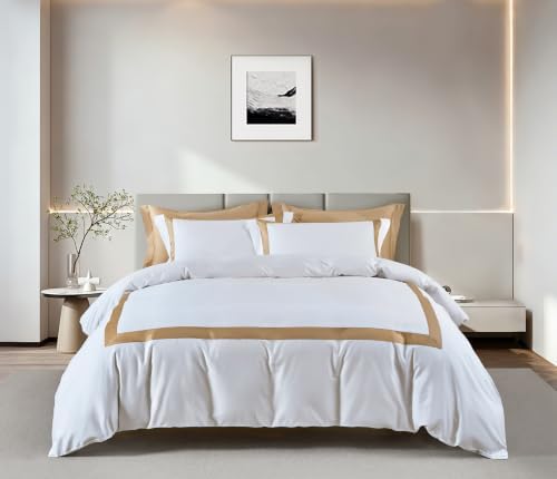 Duvet Cover Set 2 pcs(1 Duvet Cover+1 Pillowcases) 100% Cotton Sateen