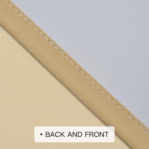 COSVIYA Grommet Blackout Ombre Beige Curtains W52 x L84 Inch