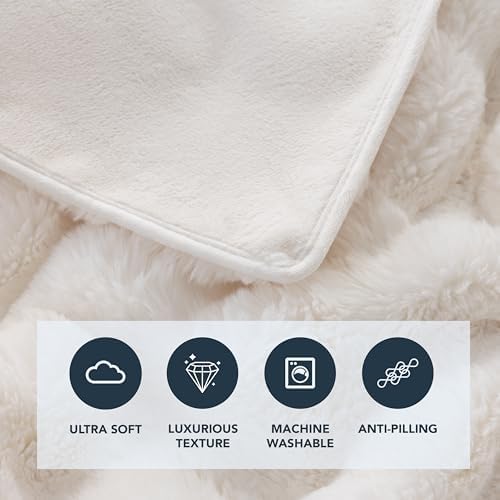 Berkshire Faux Fur & Velisse Reversible Blanket - Ultra Soft Plush