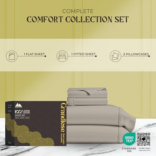 Mayfair Linen 100% Egyptian Cotton Sheets Full Size - Luxury 1000