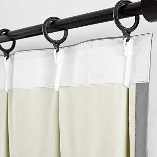 ChadMade 100% Blackout Curtain 84 Inches Long Pinch Pleated Dark Gray