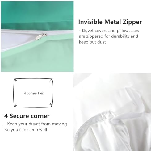 King Duvet Cover Set Lily of The Valley Soft Microfiber Reversible
