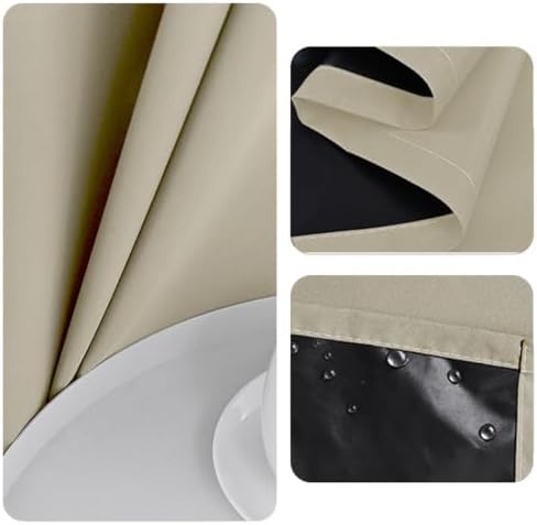 Blackout Window Curtains, 2 Panels Rod Pocket Thermal Drapes for