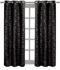 Royal Hotel Virginia Room Darkening Curtains 37 x 84, 2 Panels, Black