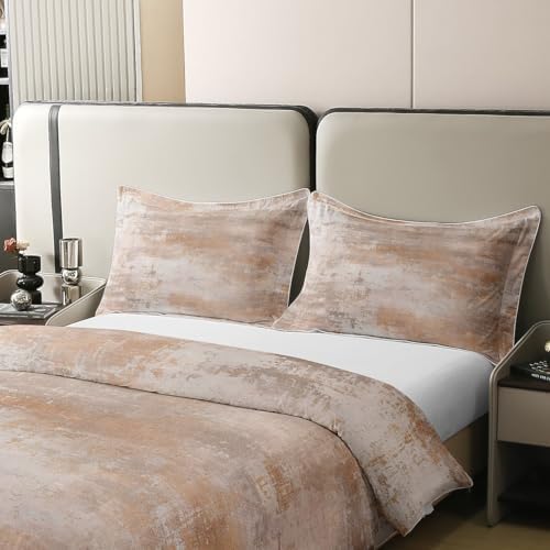 Erosebridal 100% Cotton Watercolor Tie Dye Queen Duvet Cover,Ombre