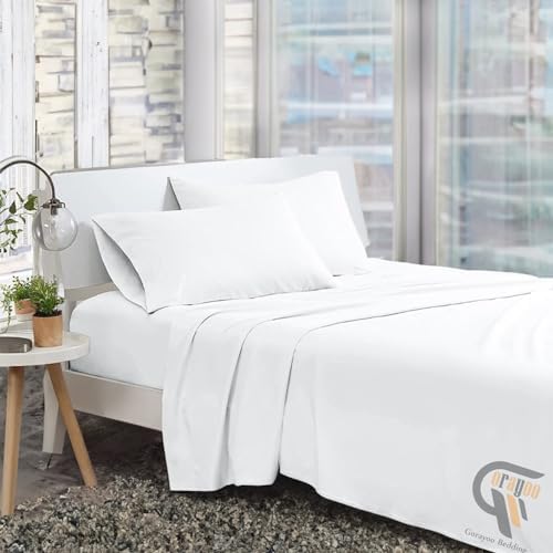 4 Piece Bed Sheet Set California King Size | Cotton Soft & Breathable