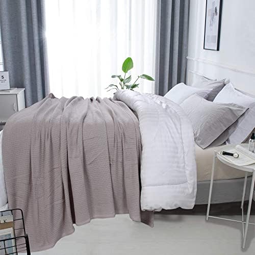 DOLLCENT 100% Cotton California King Size Blanket For Bed, Premium