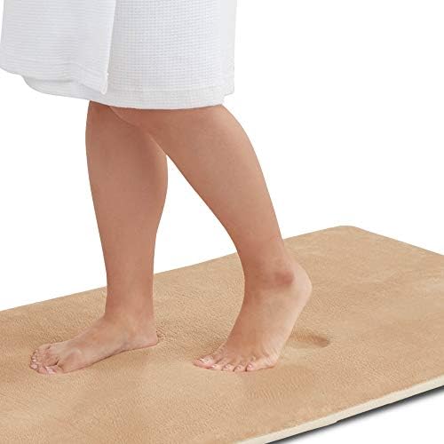 Memory Foam Bath Mat Non Slip Absorbent Super Cozy Velvet Bathroom Rug
