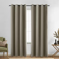 KOUFALL Taupe Curtains 84 Inch Length 2 Panels Set,Grommet Darkening