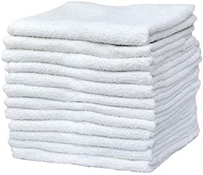 Pacific Linens 100% Cotton Kitchen Towels, Absorbent Rags for Cleaning