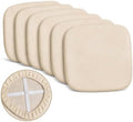 6-Pack Light Beige Stretch Chair Seat Covers, Washable Universal