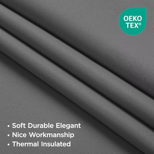 Joydeco Blackout Curtains 108 Inches Long, Thermal Insulated Black Out