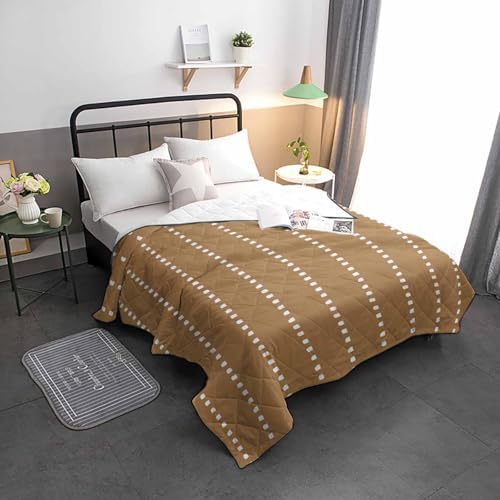 T&H XHome Ticking Quilt California King Luxury Quilted Comforter