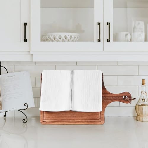 QUILTINA Dish Towels Set, 100% Cotton Waffle Weave Kitchen Towels