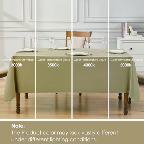 VidaFete Luxe Series 150GSM 52x70 Faux Linen Rectangle Tablecloth