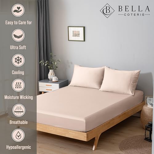 Bella Coterie Luxury Bamboo Viscose California King Size Fitted Sheet
