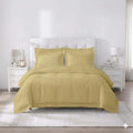 Crown Collection Premium Quality 3-Piece Duvet Cover Set with Hidden