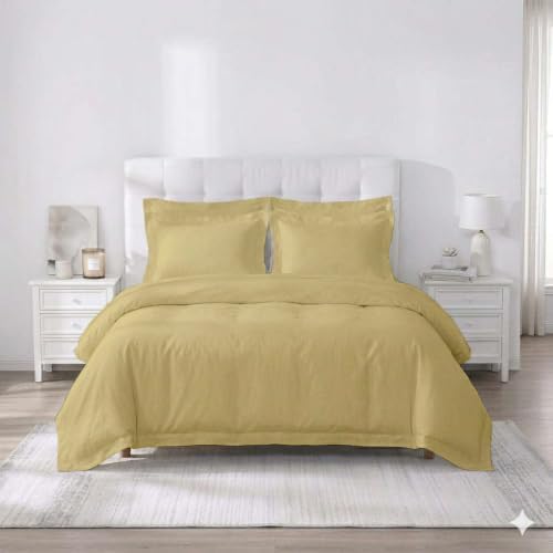 Crown Collection Premium Quality 3-Piece Duvet Cover Set with Hidden