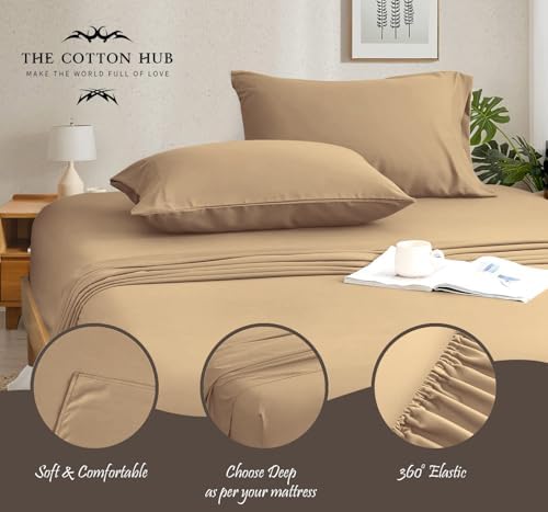 Twin-XL Size 4-Piece Sheet Set 1000 Thread Count Percale 100% Pure