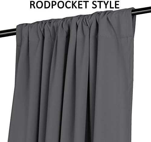 Turquoize Blackout Window Treatment Curtains Back Tab for Living