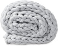 GOLD TEXTILES Chunky Knit Blanket (50 x 60 Inches) Warm Soft Cozy for