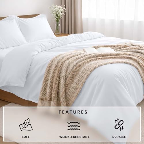 Kotton Culture Pre Washed Microfiber 3 Pc Queen Size Duvet Cover Set