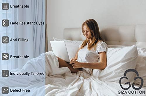 100% Giza Egyptian Dreams Cotton, [4 PCs] 16" Deep Pocket Bed Sheet