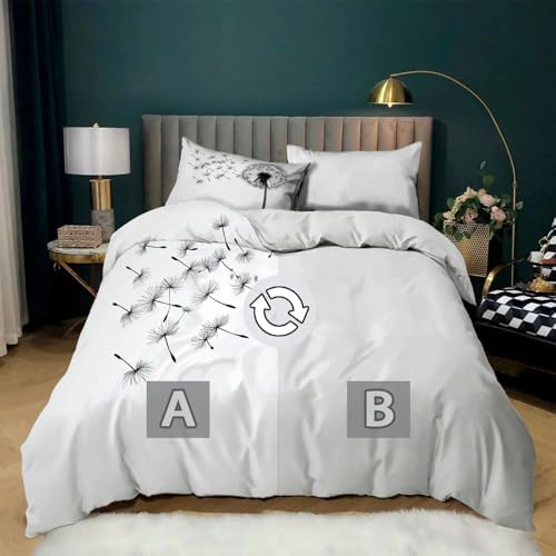 Duvet Cover Set King Size, Simple Plant Texture Luxury Hotel Quality