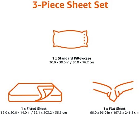 Amazon Basics Lightweight Super Soft Easy Care 3-Piece Microfiber Cozy