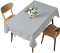 Gray Solid Color Tablecloths for Rectangle 60 x 120 Inch Table Cover