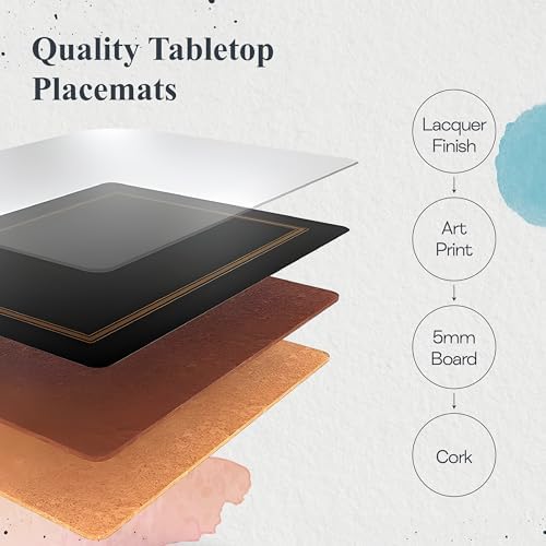 Pimpernel – Midnight Slate – Placemats – Midnight Slate, Set of 4