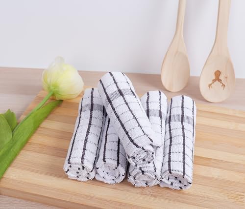 AMOUR INFINI Kitchen Dish Cloths Set of 8 - Ultra Soft, Highly