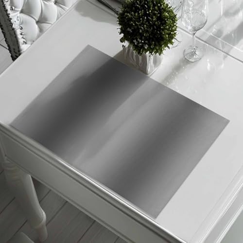 Gray Gradient Texture Placemats Set of 8, Abstract Ombre Grey Washable