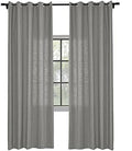 Fcosie 50" W x 63" L Linen Textured Curtains Room Darkening Drapes