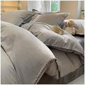 MZP 100% Cotton 4pcs Striped Queen/King Duvet Cover Sets,Duvet Cover