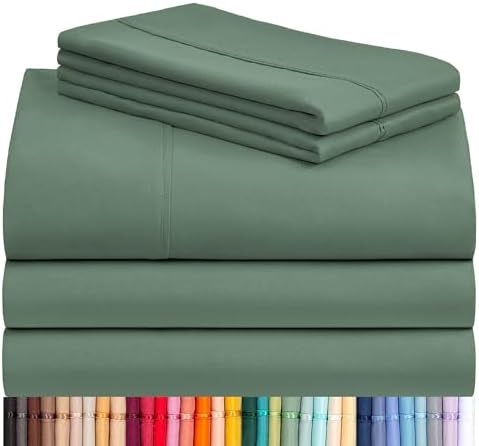 Split King Sheets for Adjustable Bed, Soft Deep Pocket Bed Sheets Set