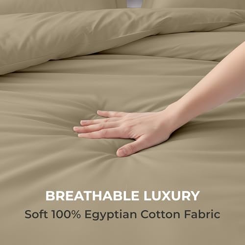 Kotton Culture 3 Pc Duvet Cover Queen Size/Full Size Set-100% Egyptian