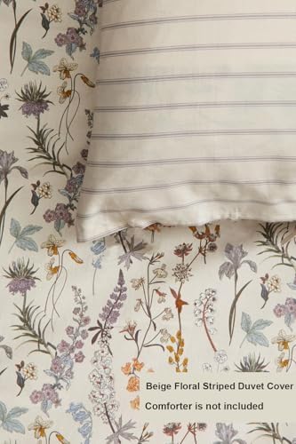 CCoutueChen Floral Duvet Cover King 3 Pieces Aesthetic Reversible