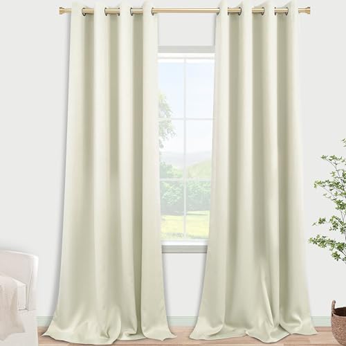 120 Inches Extra Long Curtains for Living Room 2 Panels Grommet