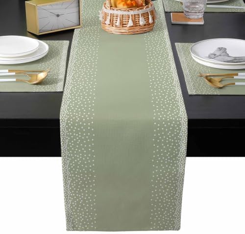 Speckled Grain Table Runner and Placemats Set of 6 Gradient Fade Soft