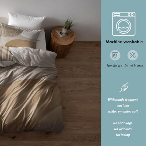 Abstract Geometric Bedding King Size Duvet Cover Set 3 Piece, Boho