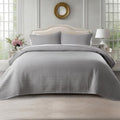 KASENTEX Oversized King Quilt Set 112x106, Soft Washed 3-Layer